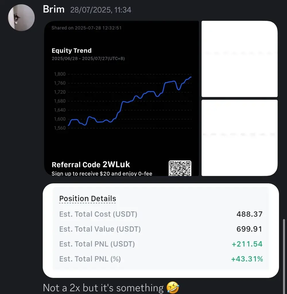 Wall Street Akhi member feedback screenshot 2